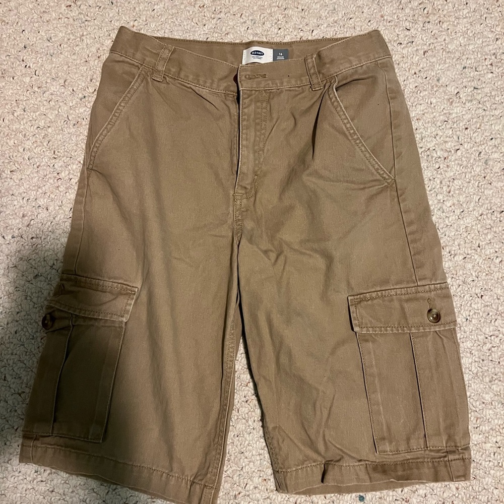 2 men khakis shorts